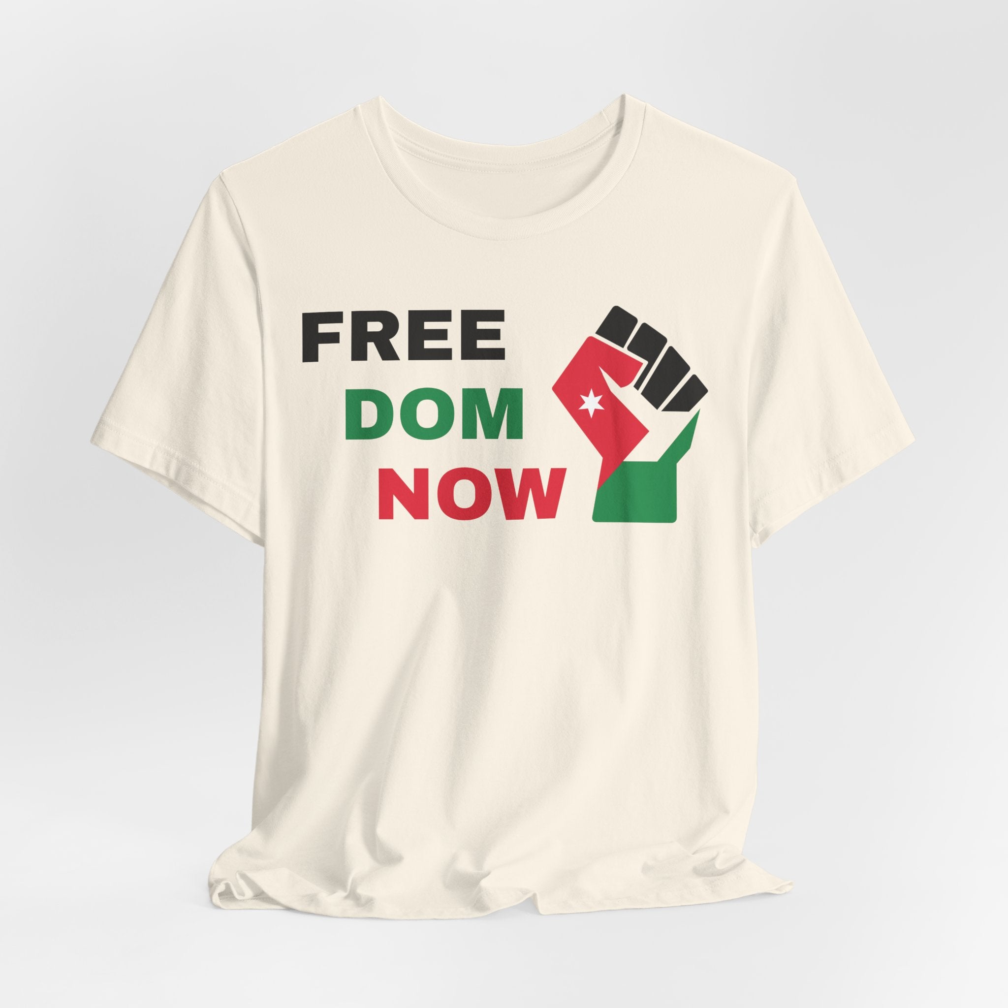 Freedom Now — Solidarity Fist Flag T-Shirt