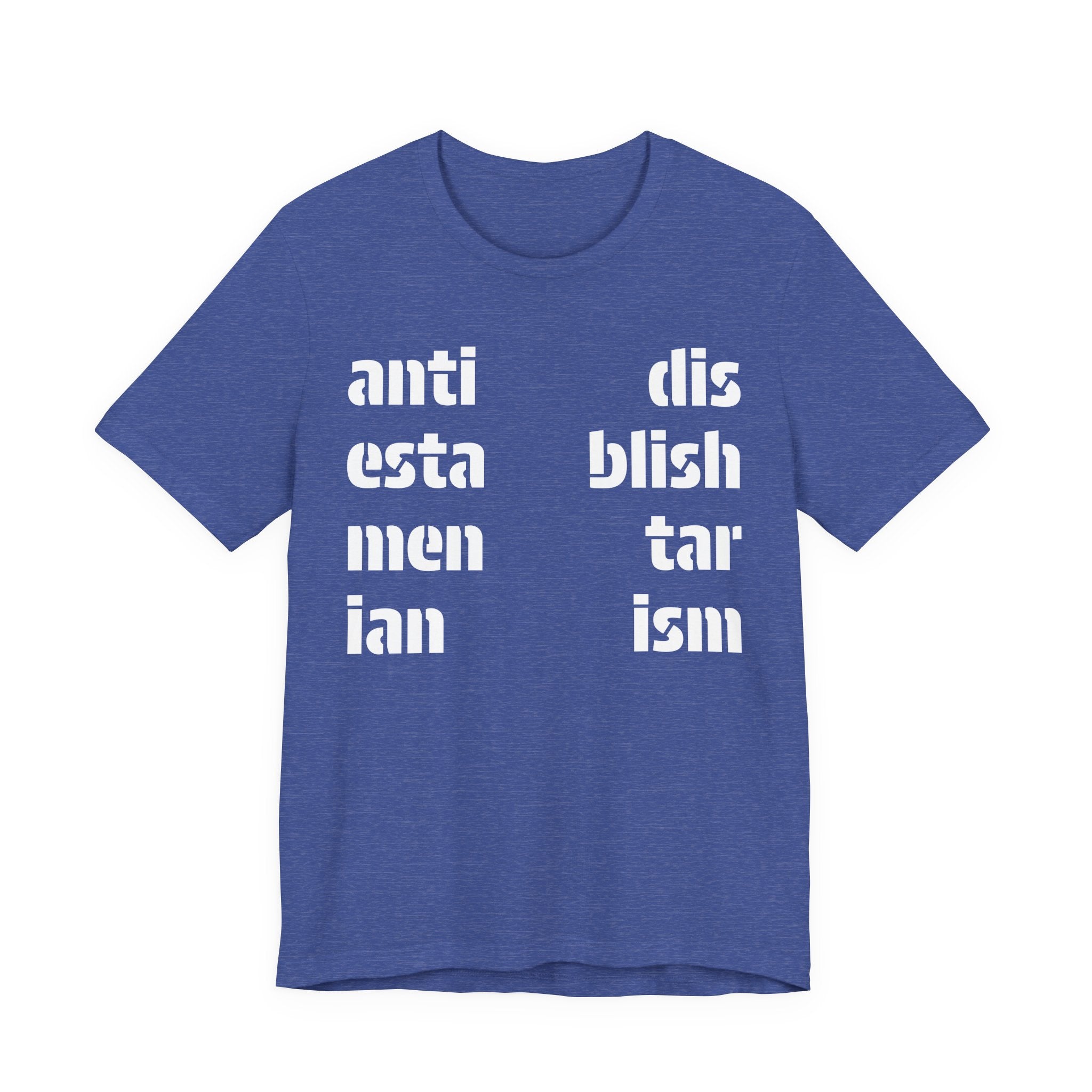 Antidisestablishmentarianism T-Shirt | Modern Typographic Grid Tee