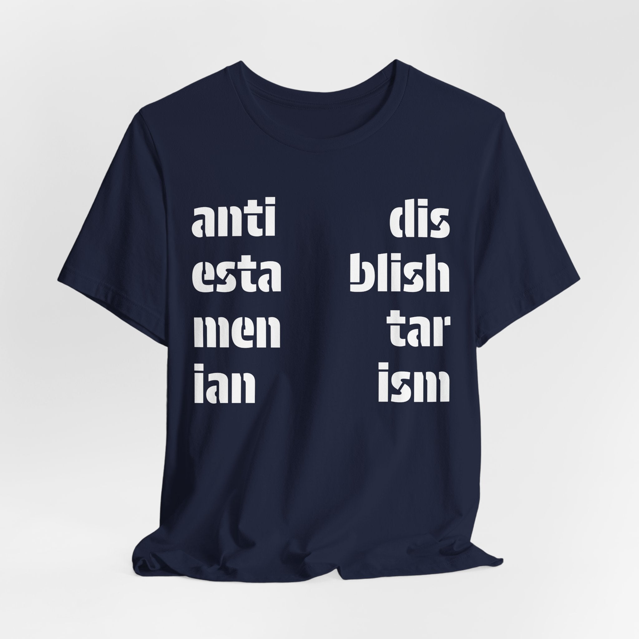 Antidisestablishmentarianism T-Shirt | Modern Typographic Grid Tee